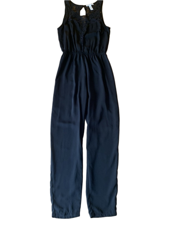 Ambiance Pants - Ambiance apparel Jumpsuit / Romper Small Black with Lace
